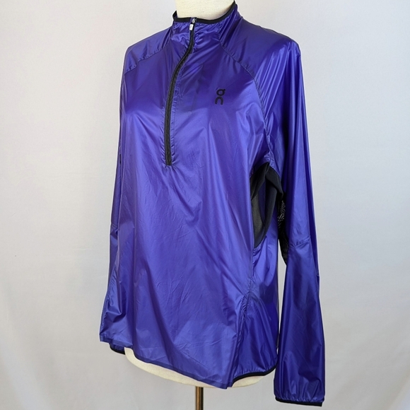 On Running Zero Jacket Long Sleeve Ultralight 1/4 Zip Packable Twilight L NWT - Picture 11 of 16